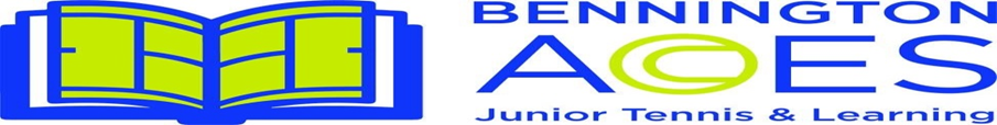 Bennington aces junior tennis and learning logo
