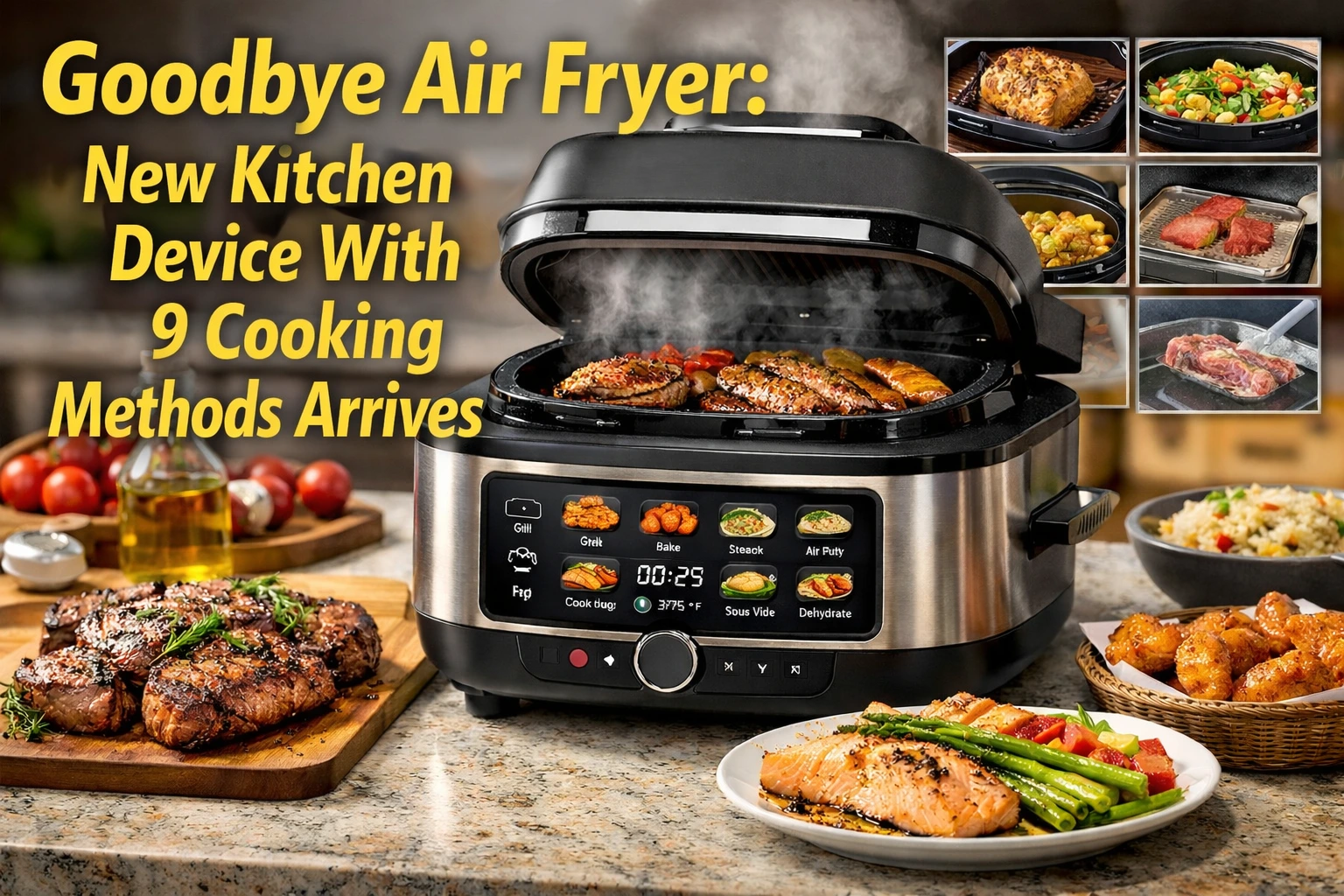 Goodbye Air Fryer New Kitchen Device With 9 Cooking